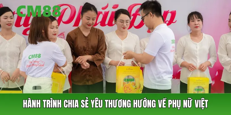 Hành trình chia sẻ yêu thương hướng về phụ nữ Việt